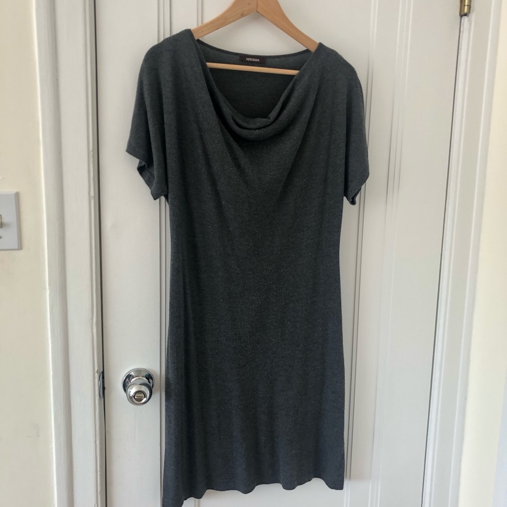 Kerisma dark gray Cashmere sweater dress szL